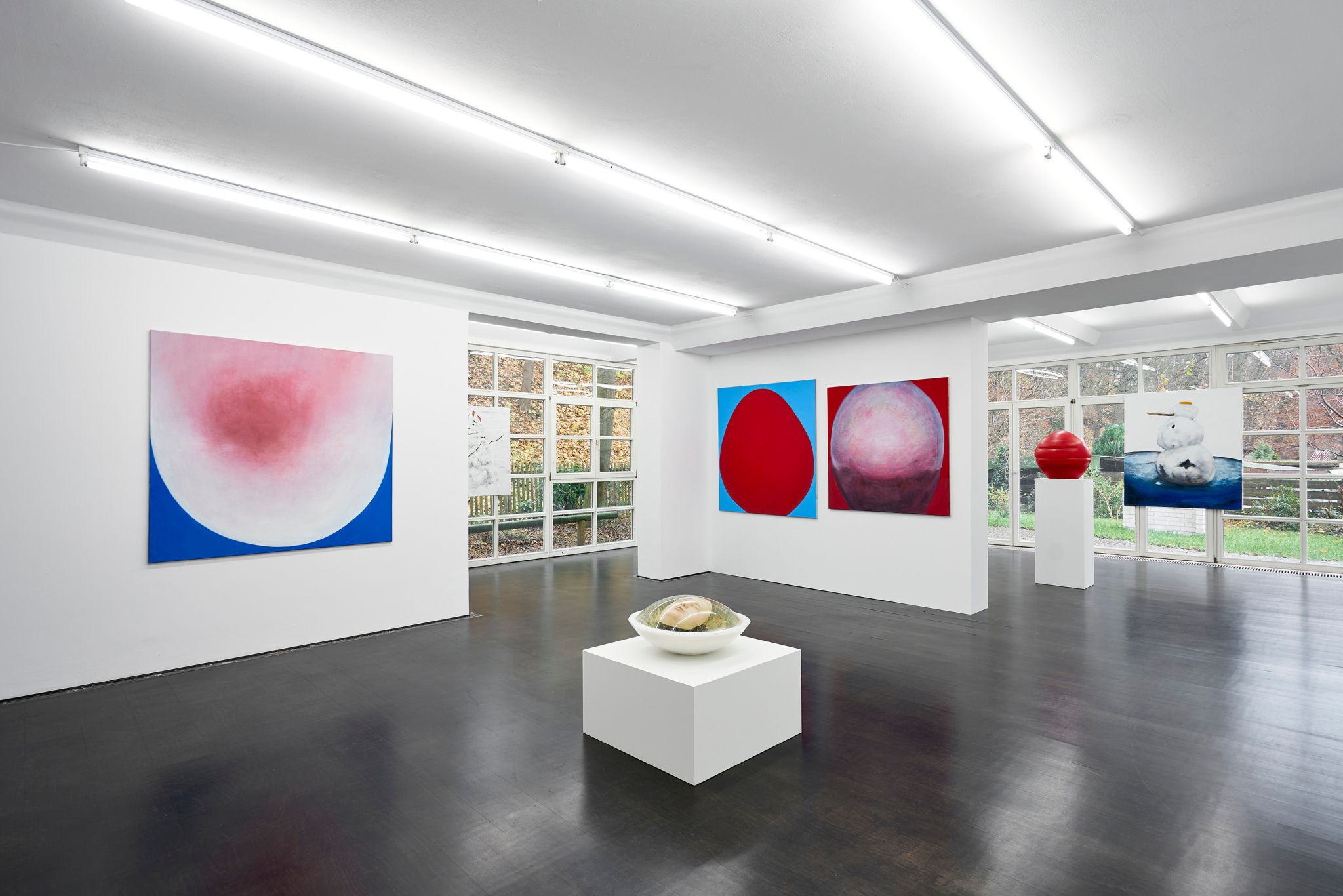 Installation view, Eric Sidner, Jiggly, Deborah Schamoni, 2018