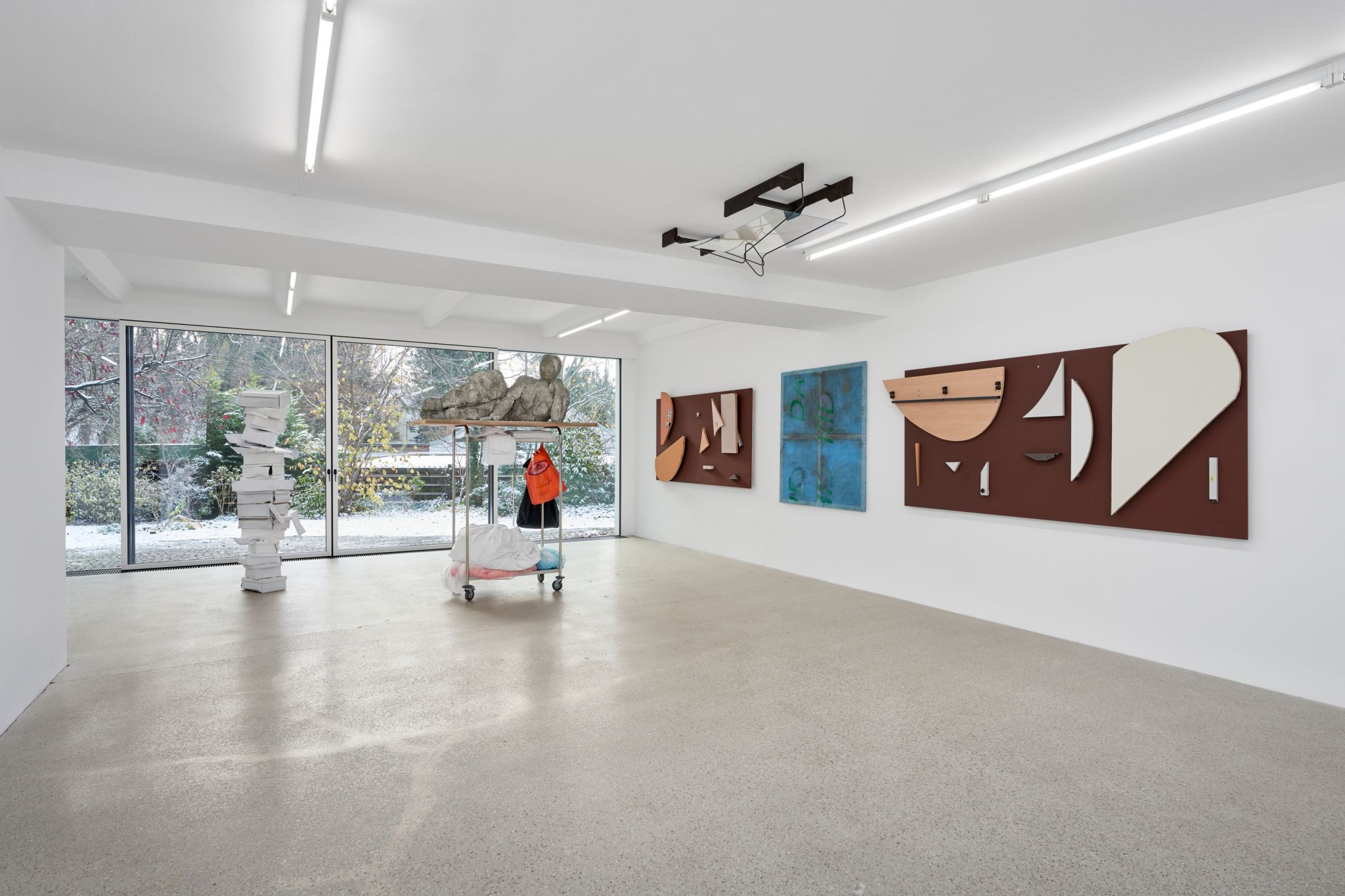 Installation view, Some Borrowed Time, Deborah Schamoni, 2023